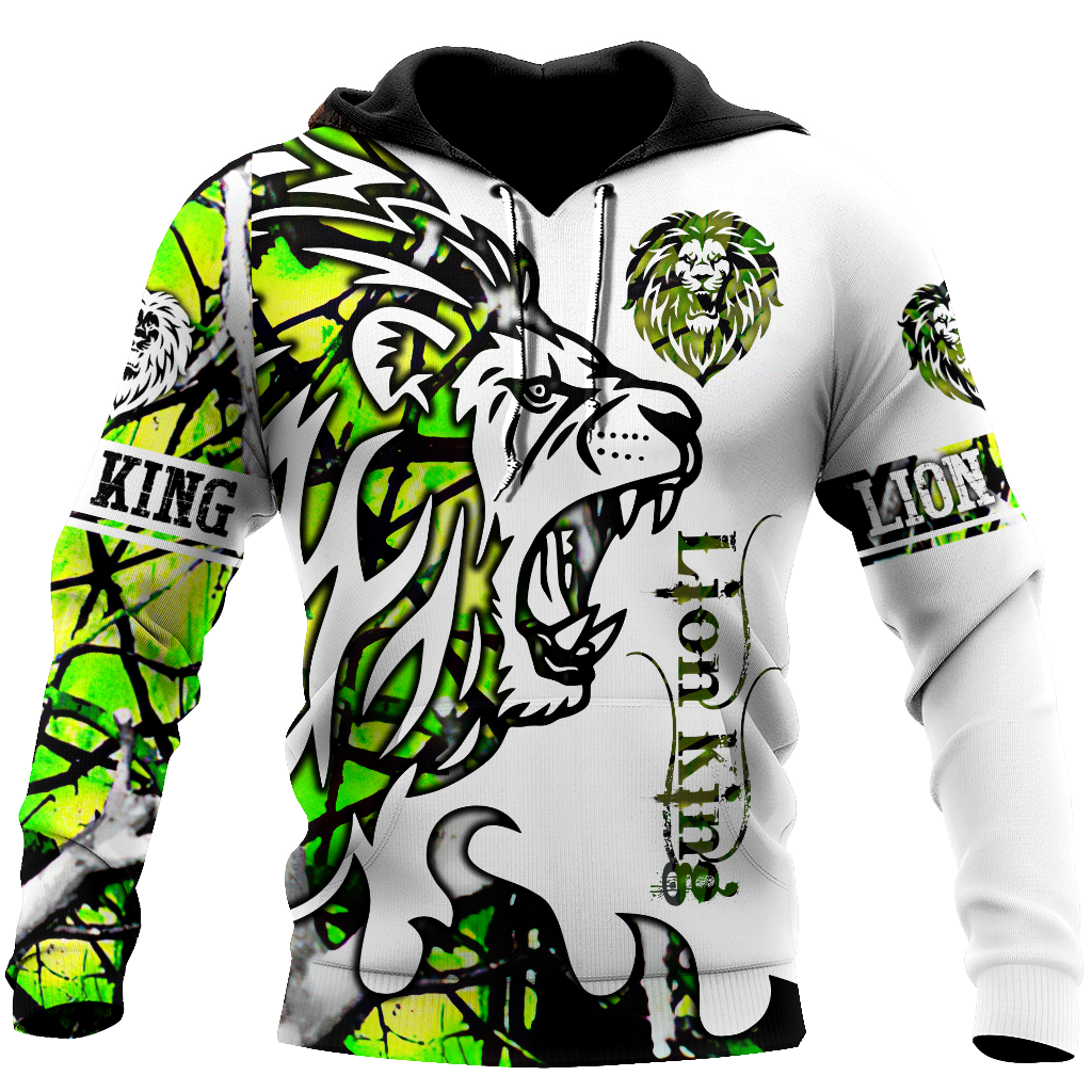 Beautiful Lion green Tattoo camo 3D all over printed shirts for men and women DD05272002S-Apparel-Huyencass-Hoodie-S-Vibe Cosy™