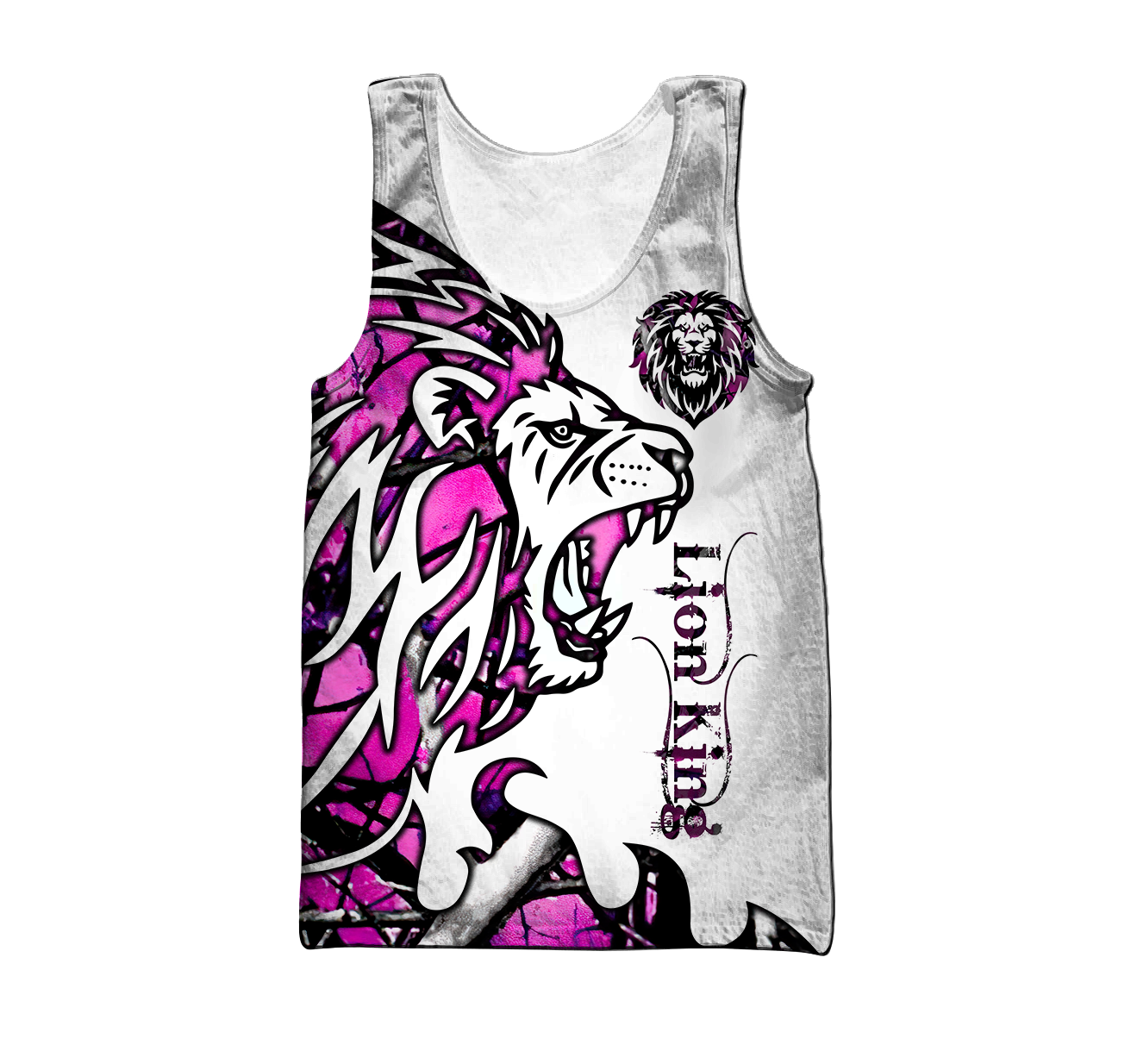 Beautiful Lion country girl Tattoo camo 3D all over printed shirts for men and women DD05272001S-Apparel-Huyencass-Tank Top-S-Vibe Cosy™