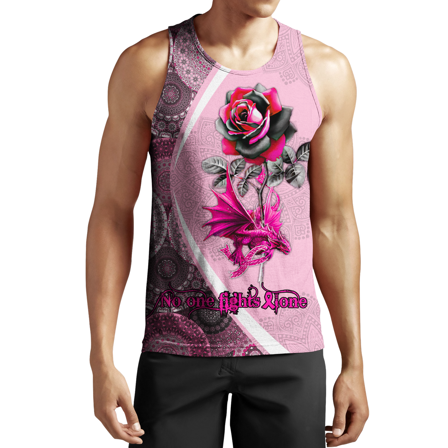 No one fights alone breast cancer hoodie shirt for men and women DD09112002