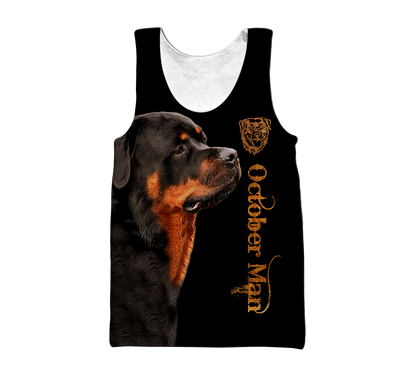 Rottweiler october man 3d hoodie shirt for men and women DD08312004