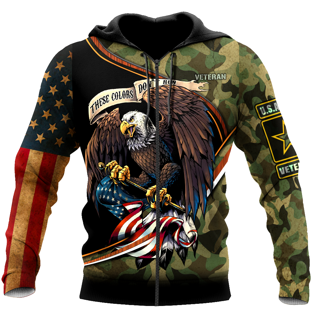 US Veteran Camo 3d all over printed shirts for men and women DD06172002S-Apparel-Huyencass-Zipped Hoodie-S-Vibe Cosy™