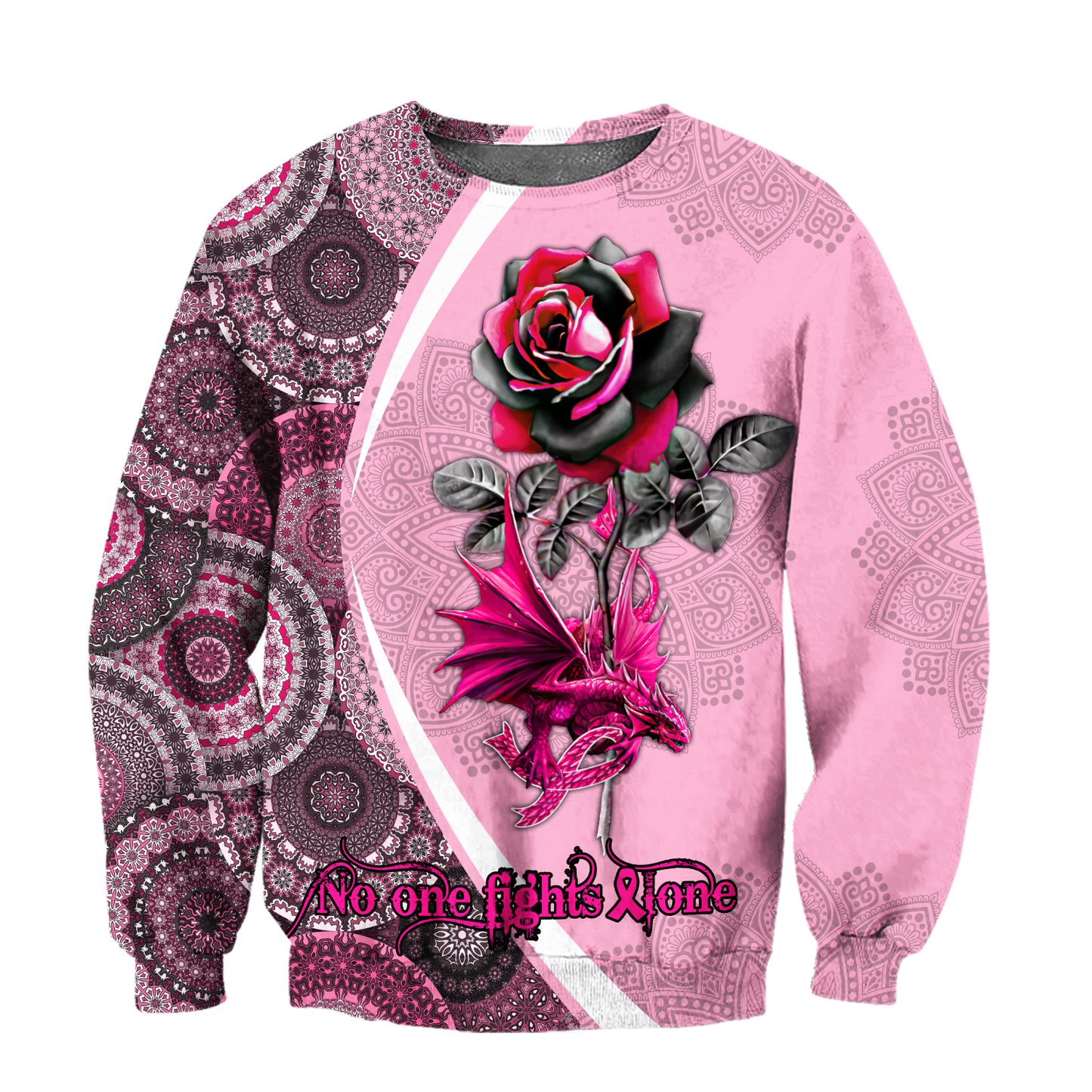 No one fights alone breast cancer hoodie shirt for men and women DD09112002