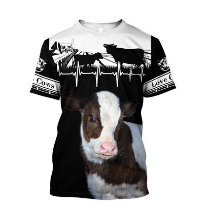 Cow 3d hoodie shirt for men and women DD10192003ST