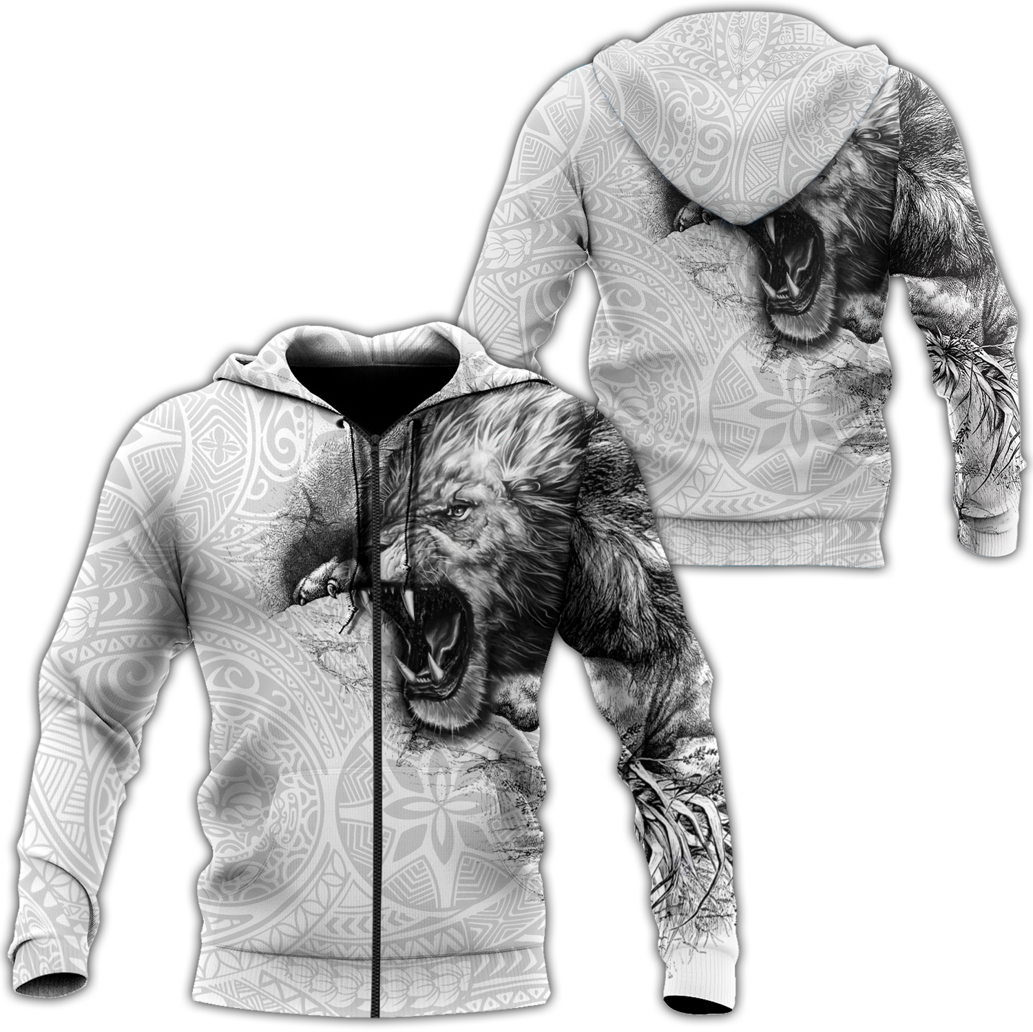 Jamaica lion roar 3d hoodie shirt for men and women DD07032002-Apparel-HG-Zip hoodie-S-Vibe Cosy™