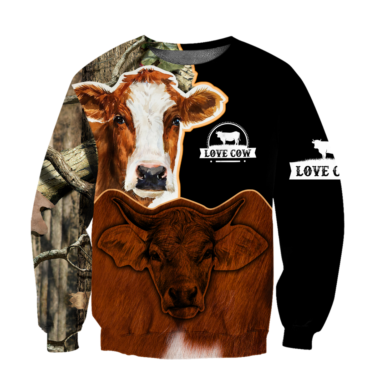 Cow 3d hoodie shirt for men and women DD10302002