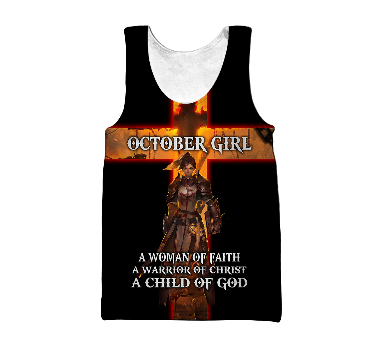 October Girl Warrior of Christ 3D All Over Print  Hoodie DD08282001