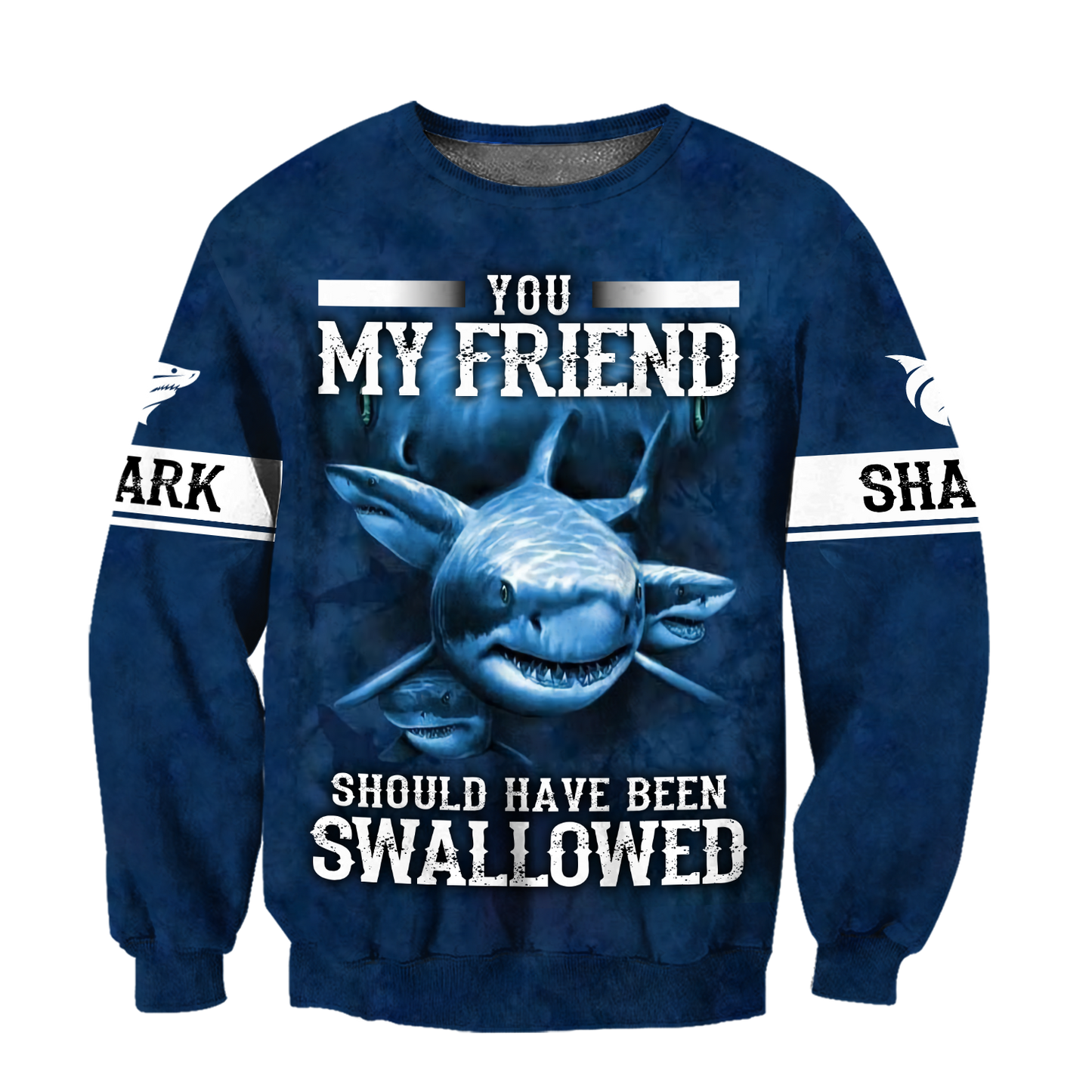 All Over Printed Shark Hoodie MEI