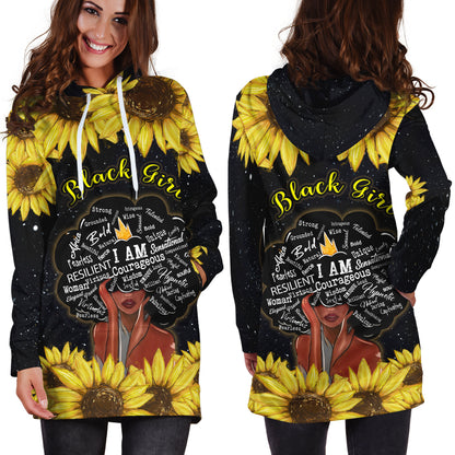 Black Girl: Black Is Beautiful Hoodie And Hoodie Dress NTN08282001