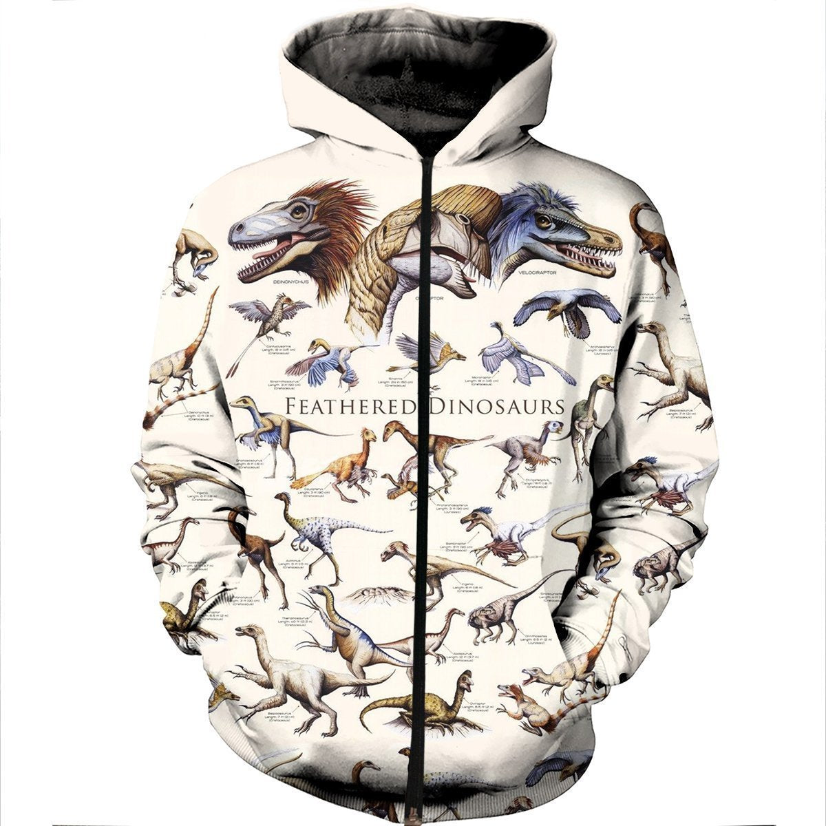 3D All Over Printed Dinosaurs Shirts And Shorts-3D All Over Printed Clothes-HP Arts-Zipped Hoodie-XS-Vibe Cosy™