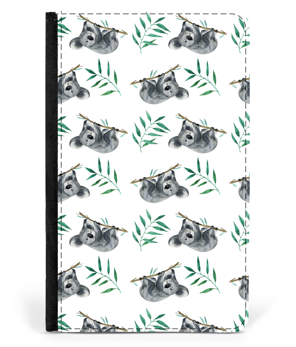 AUSTRALIA KOALA 02 LEATHER PASSPORT CASE H4-PASSPORT CASES-HP Arts-White-Vibe Cosy™