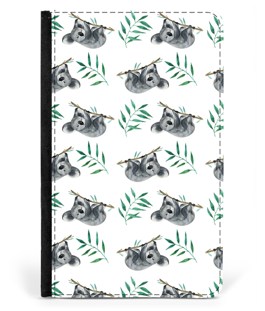 AUSTRALIA KOALA 02 LEATHER PASSPORT CASE H4-PASSPORT CASES-HP Arts-White-Vibe Cosy™