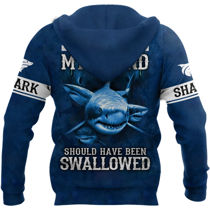 All Over Printed Shark Hoodie MEI