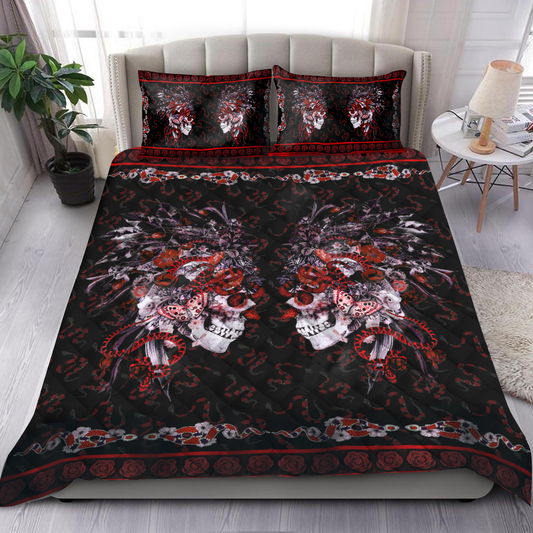 Snake Skull 3D All Over Printed By ML-BEDDING SETS-ML-US Queen/Full-Black-Polyester-Vibe Cosy™
