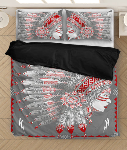 Native Girl Potrait Bedding Set