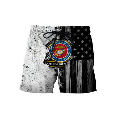 Veteran US Marine Corps in my heart 3D shirts for men and women BW