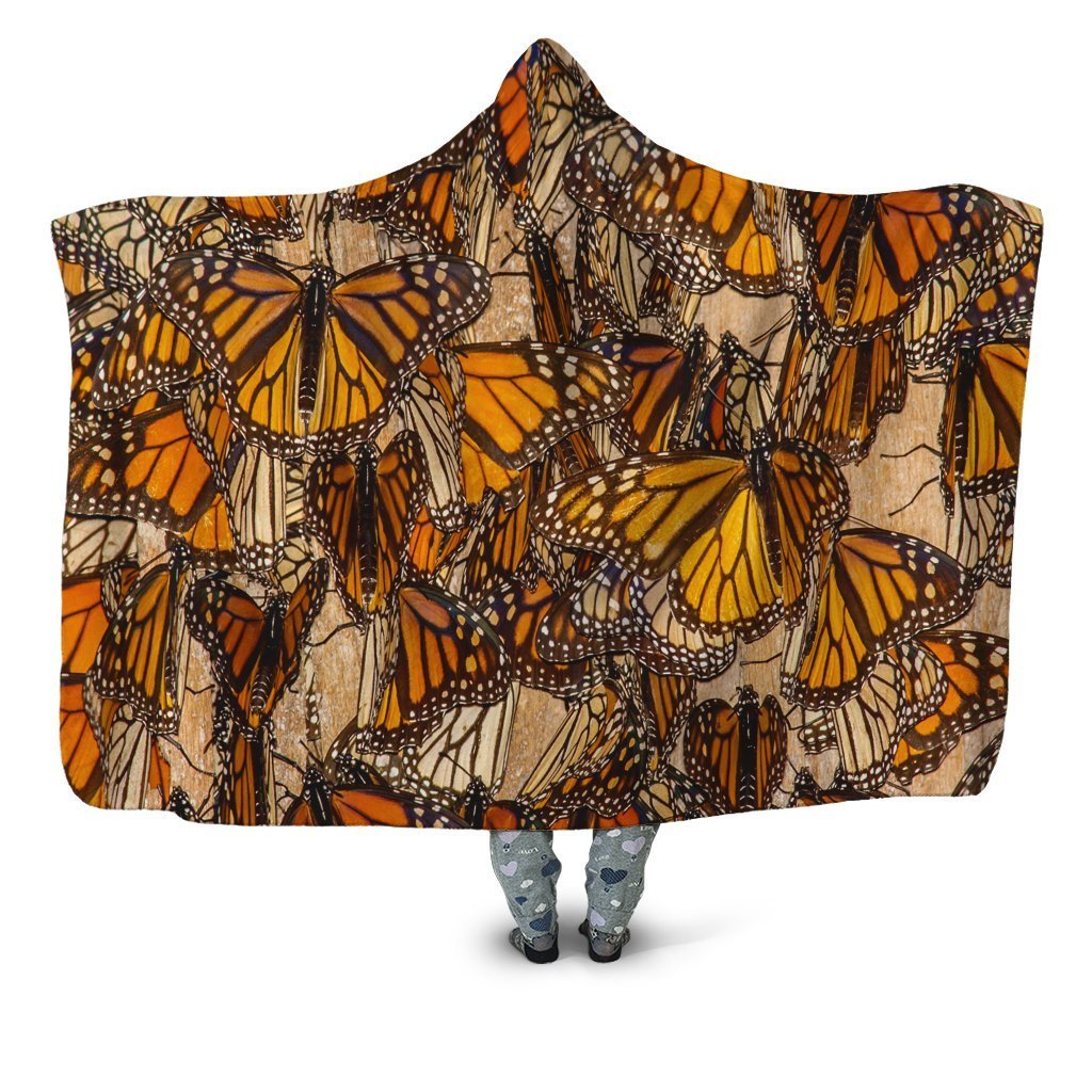 3D All Over Yellow Butterflies Hoodie Dress Leggings Blanket NNK-Apparel-NNK-Hoodie Dress-S-Vibe Cosy™