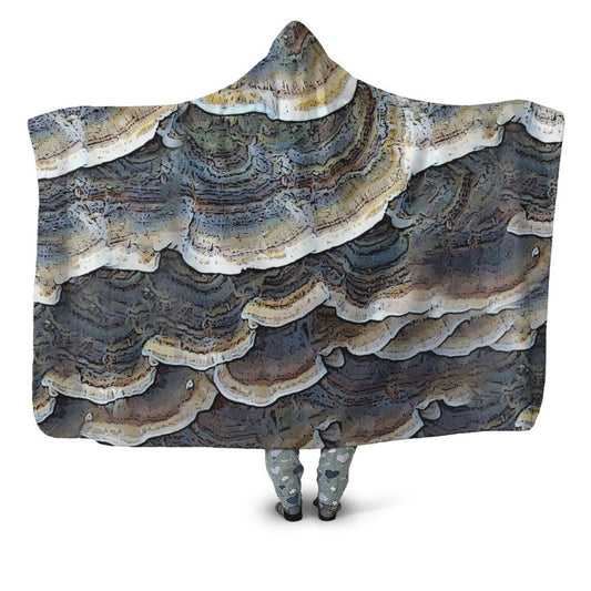 All Over Print Mushroom Art-Apparel-NTH-Hooded Blanket-Youth 49.6x59.05-Vibe Cosy™