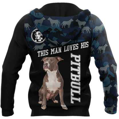 Pitbull 3d unisex shirt DD11022002