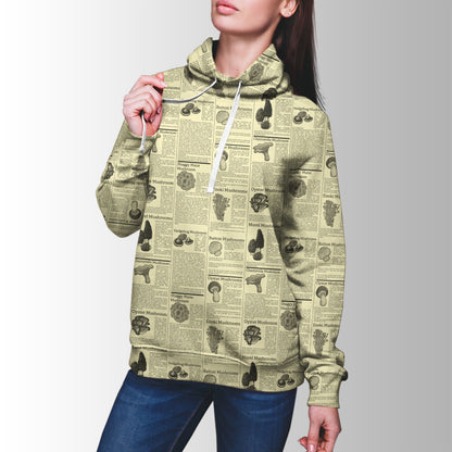 Newspaper Mushrooms Shirts-Apparel-NTH-T-Shirt-S-Vibe Cosy™