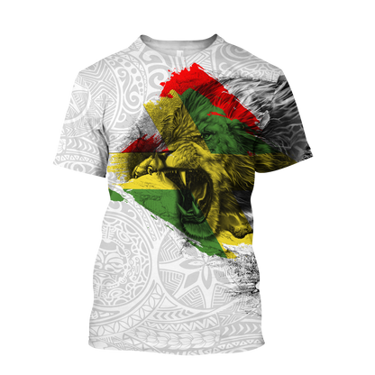Jamaica lion roar 3d hoodie shirt for men and women DD07042001-Apparel-HG-T-shirt-S-Vibe Cosy™