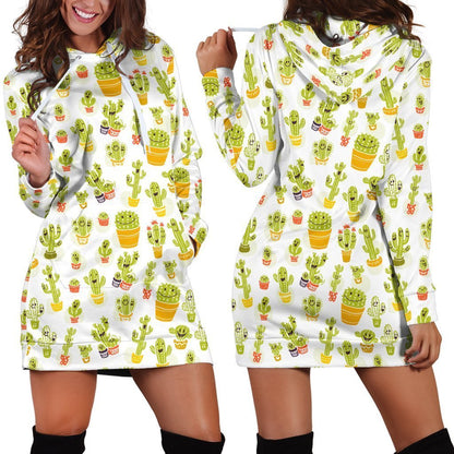 3D All Over Printing Cacti Happy Legging-Apparel-NTH-Hoodie Dress-S-Vibe Cosy™