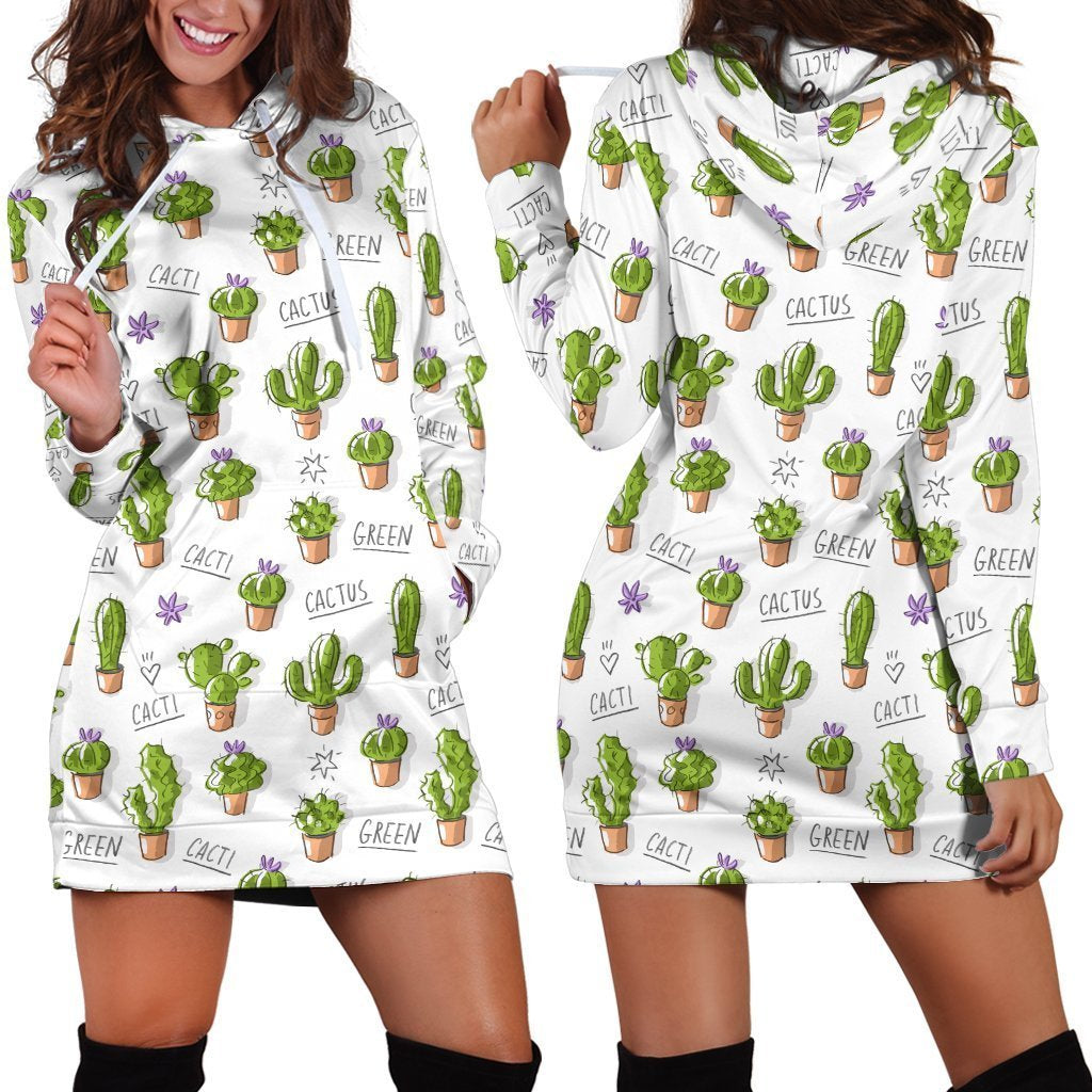 3D All Over Printing Green Cactus Legging-Apparel-NTH-Hoodie Dress-S-Vibe Cosy™