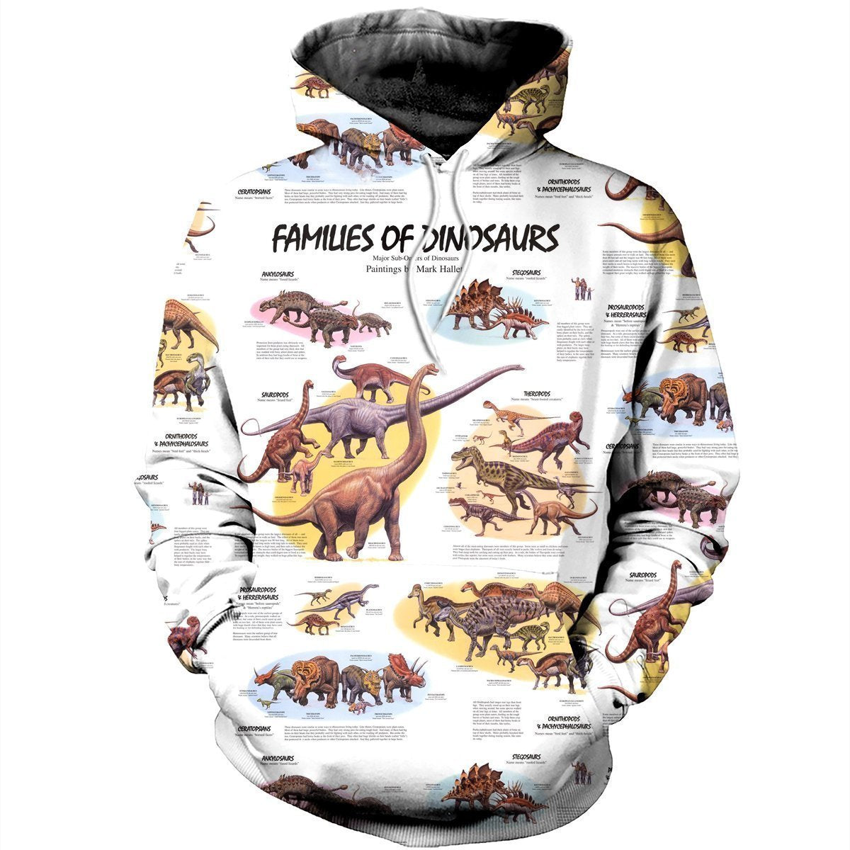 3D All Over Printed Dinosaurs Shirts And Shorts SHUL100909-3D All Over Printed Clothes-HP Arts-Normal Hoodie-XS-Vibe Cosy™