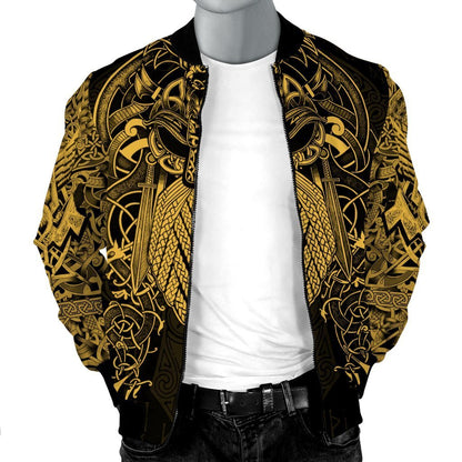 Vikings - The Raven Yellow of Odin Tattoo-Apparel-HP Arts-Hoodie-S-Vibe Cosy™