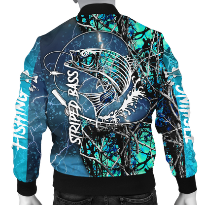 Striped Bass Fishing water camo all over printed shirts for men and women TR271202 - Amaze Style™-Apparel