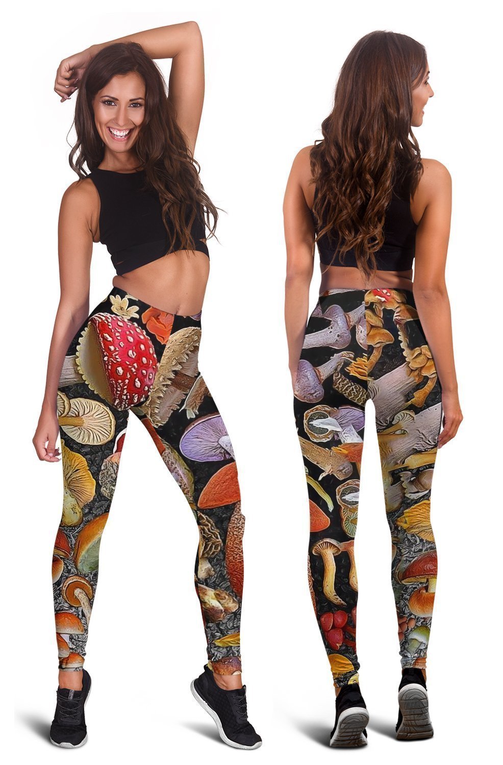 Mushroom collection Art all over-Apparel-NTH-Legging-S-Vibe Cosy™