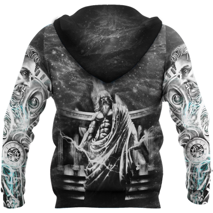 Zeus - King of God 3D Printed MH230520-Apparel-ML-Zipped Hoodie-S-Vibe Cosy™
