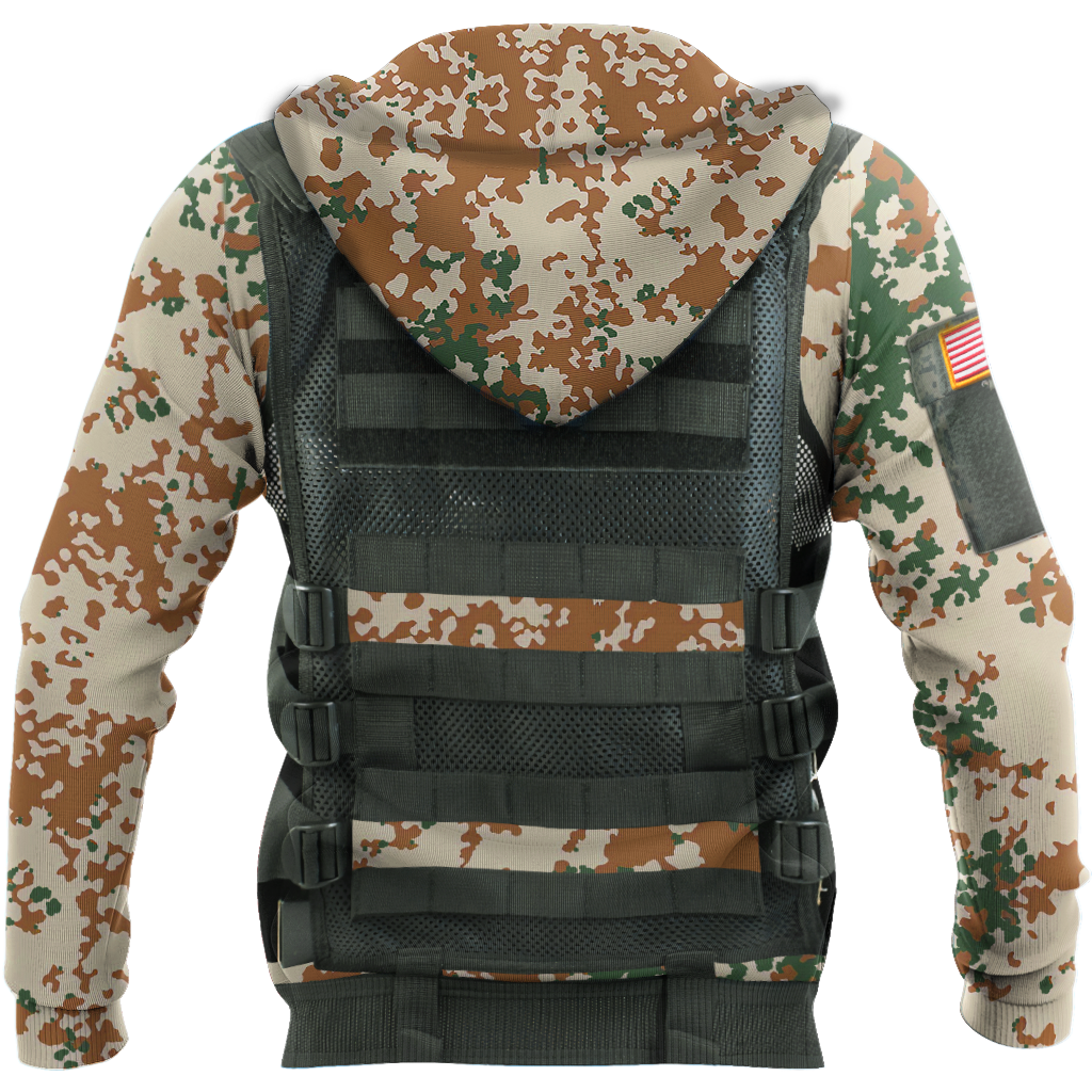Custom America armor 3d hoodie shirt for men and women HG62002-Apparel-HG-Zip hoodie-S-Vibe Cosy™