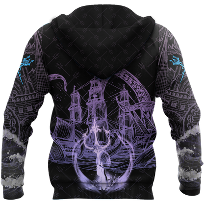 Poseidon Master of the sea Over 3D Printed MH270520-ML-Apparel-ML-Zipped Hoodie-S-Vibe Cosy™