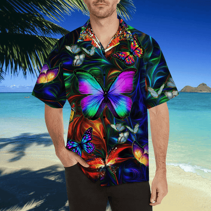Colorful Butterfly Unisex Hawaii Shirts MH14112001
