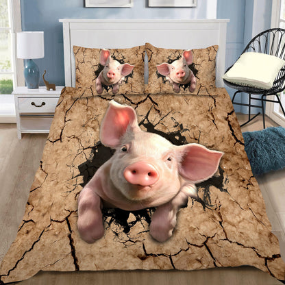 Love Pig Bedding Set DQB07232011-Quilt-TA-Twin-Vibe Cosy™
