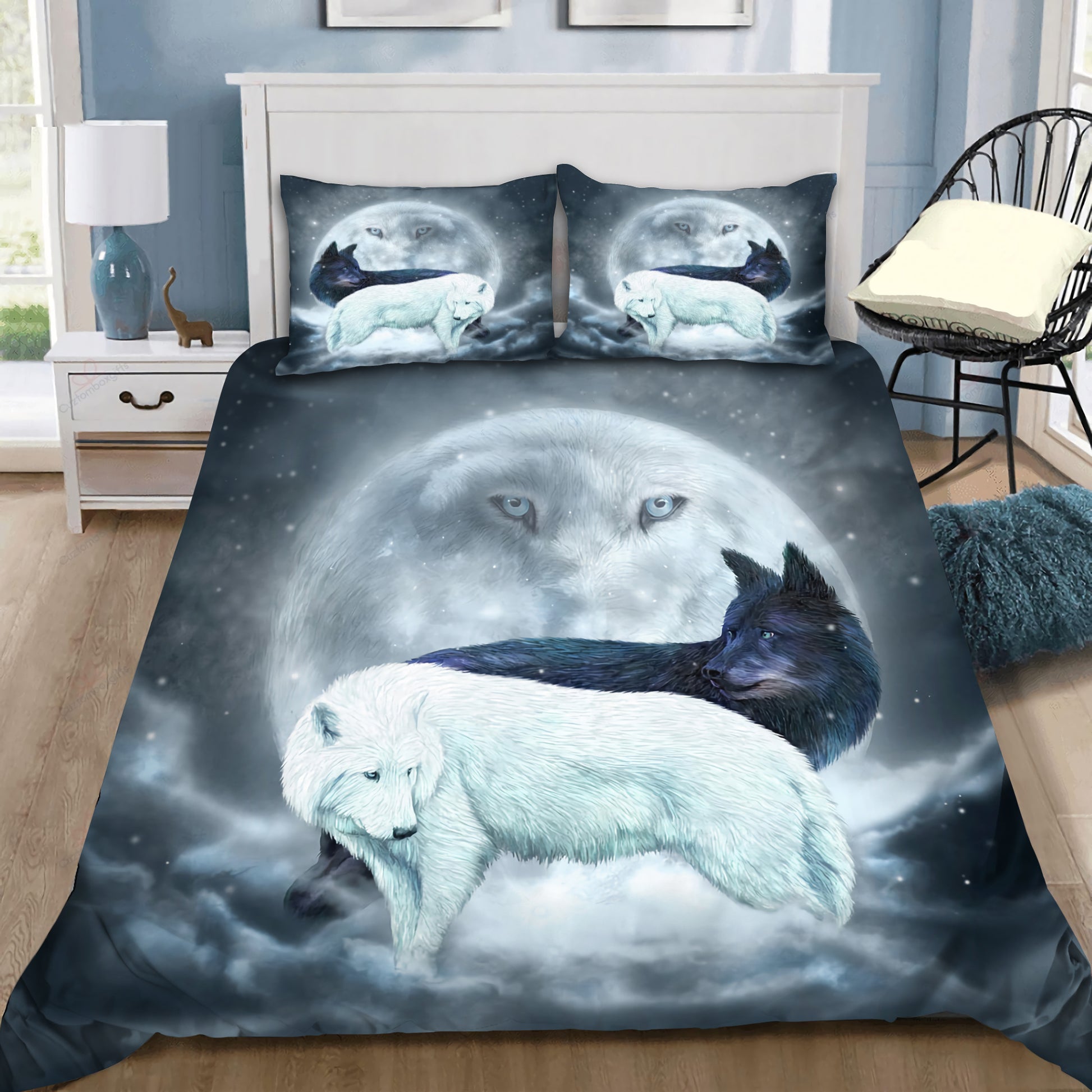 Wolf bedding set HAC060705-HG-HG-US Twin-Vibe Cosy™
