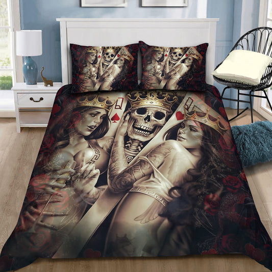 Gambling Skull Bedding Set NTN08102004