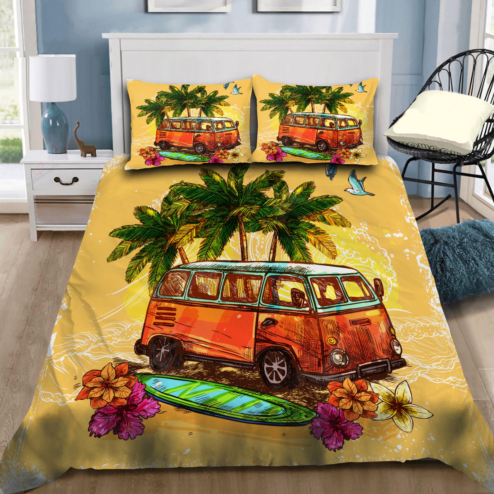 Happy Summer Camping Bedding Set AM072044-NM-Bedding Set-NM-Twin-Vibe Cosy™