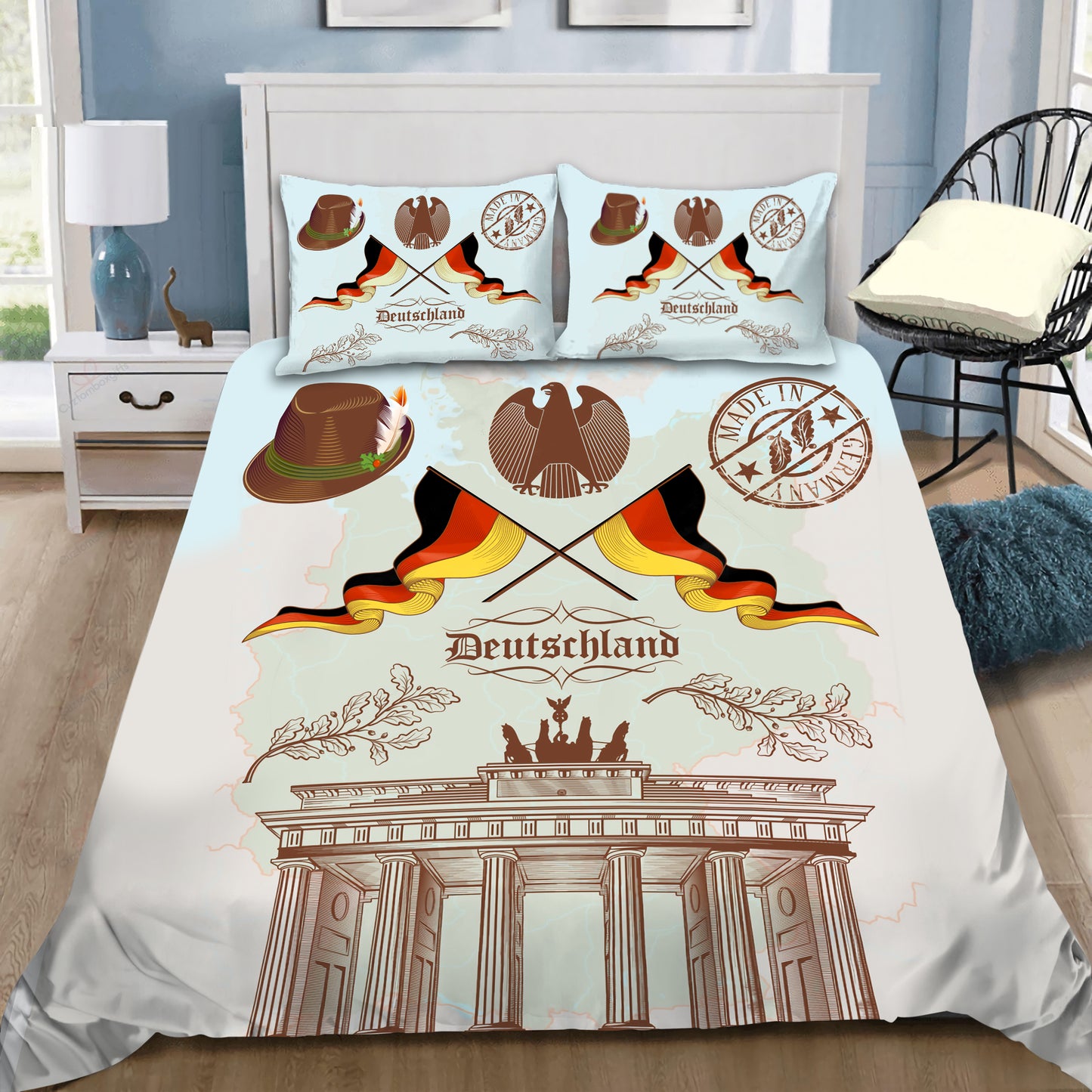 Germany Bedding Set - Deutschland German Symbol HAC260607-NM-Bedding Set-NM-US Twin-Vibe Cosy™