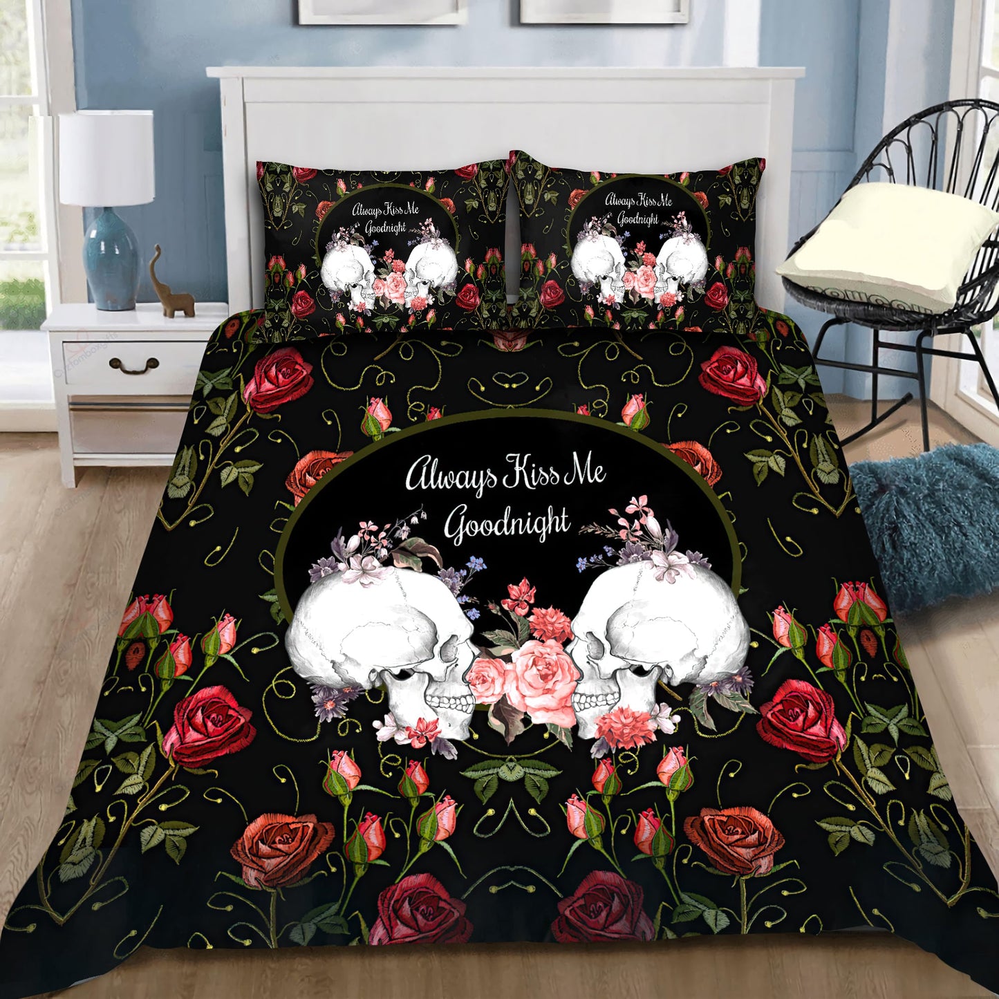 Sugar Skull Couple Bedding Set TN130820