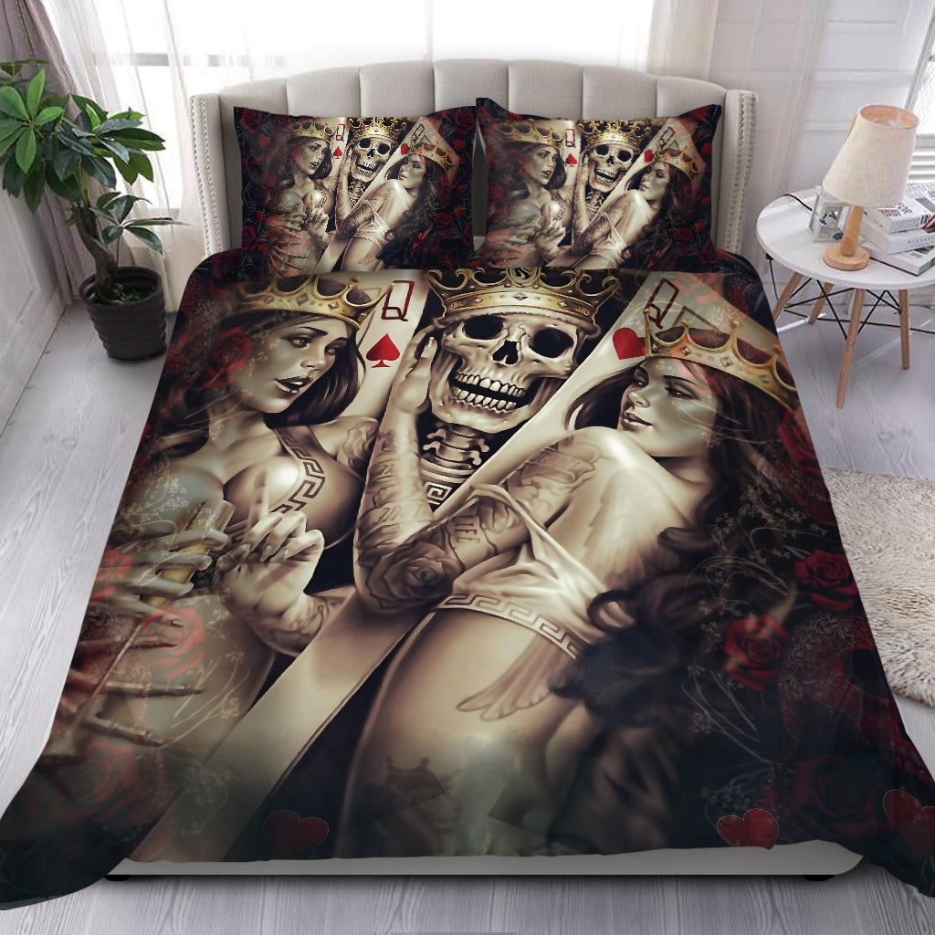 Gambling Skull Bedding Set NTN08102004