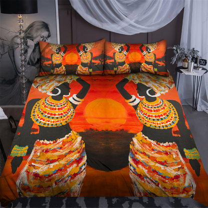Sunshine African Girl Bedding Set JJ01072002-ML-ML-US Twin-Vibe Cosy™