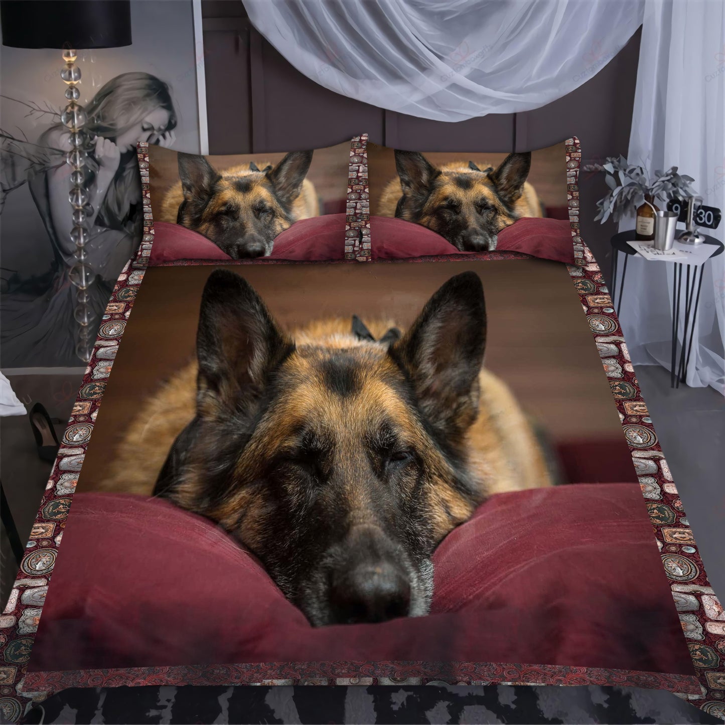 German Shepherd Dog Bedding Set QB06242003-Quilt-TA-Twin-Vibe Cosy™