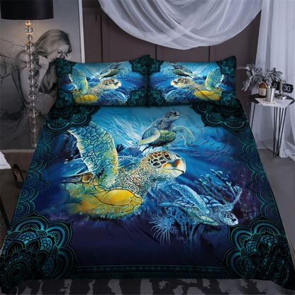 Sea Turtle Ocean Blue Bedding set JJW21102002ST