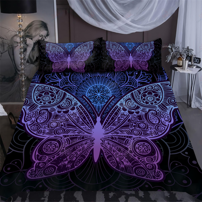 Beautiful butterfly mandala bedding set-ML-ML-US Twin-Vibe Cosy™