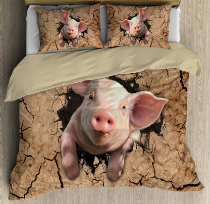Love Pig Bedding Set DQB07232011-Quilt-TA-Twin-Vibe Cosy™