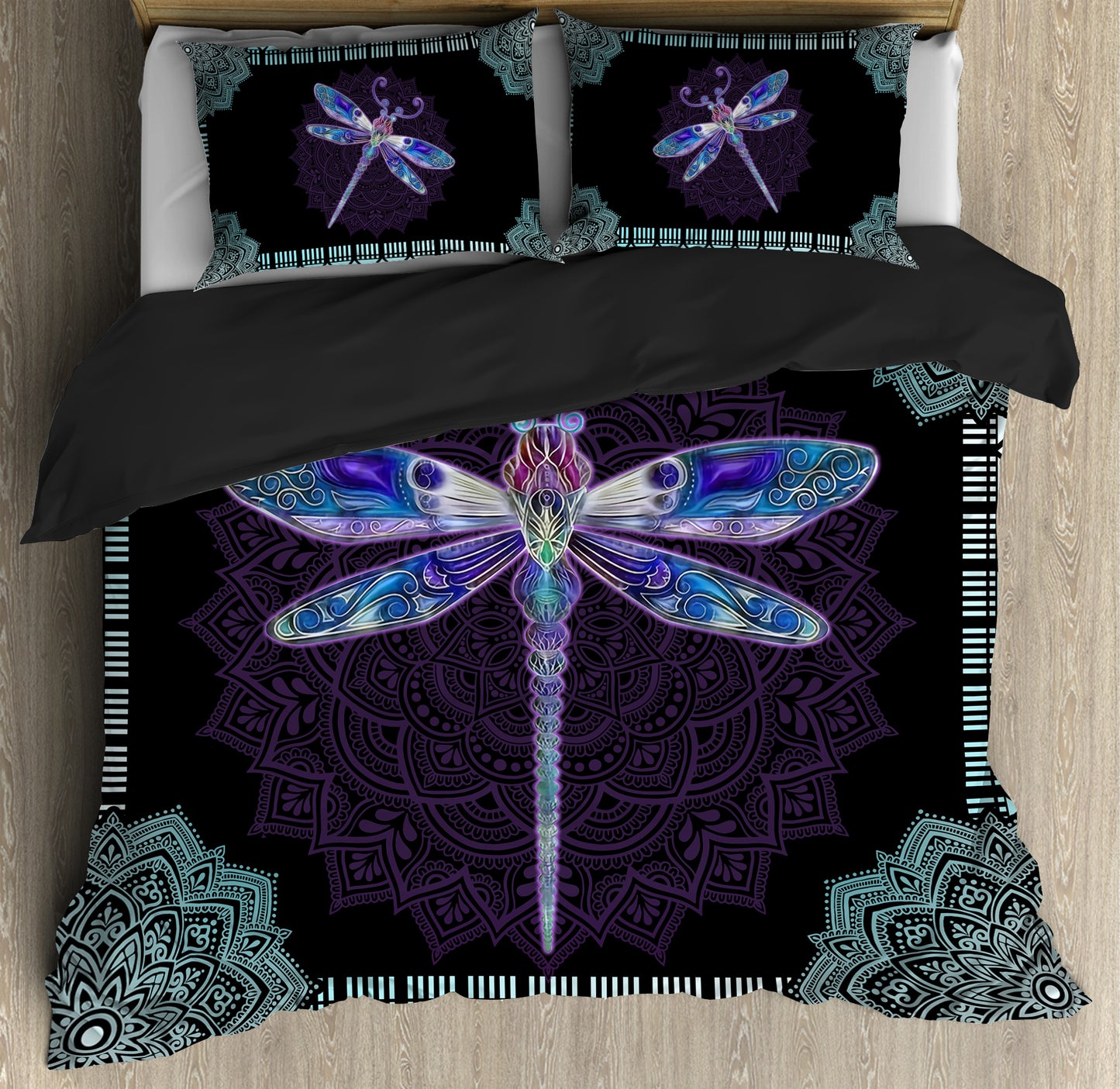 Mandala dragonfly bedding set HAC110703-HG-HG-US Twin-Vibe Cosy™
