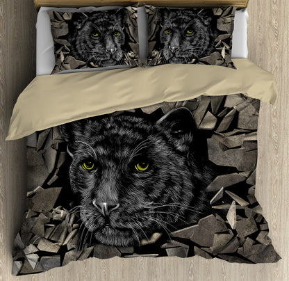 Panther Break The WAll 3D Bedding Set NTN08122002-LAM