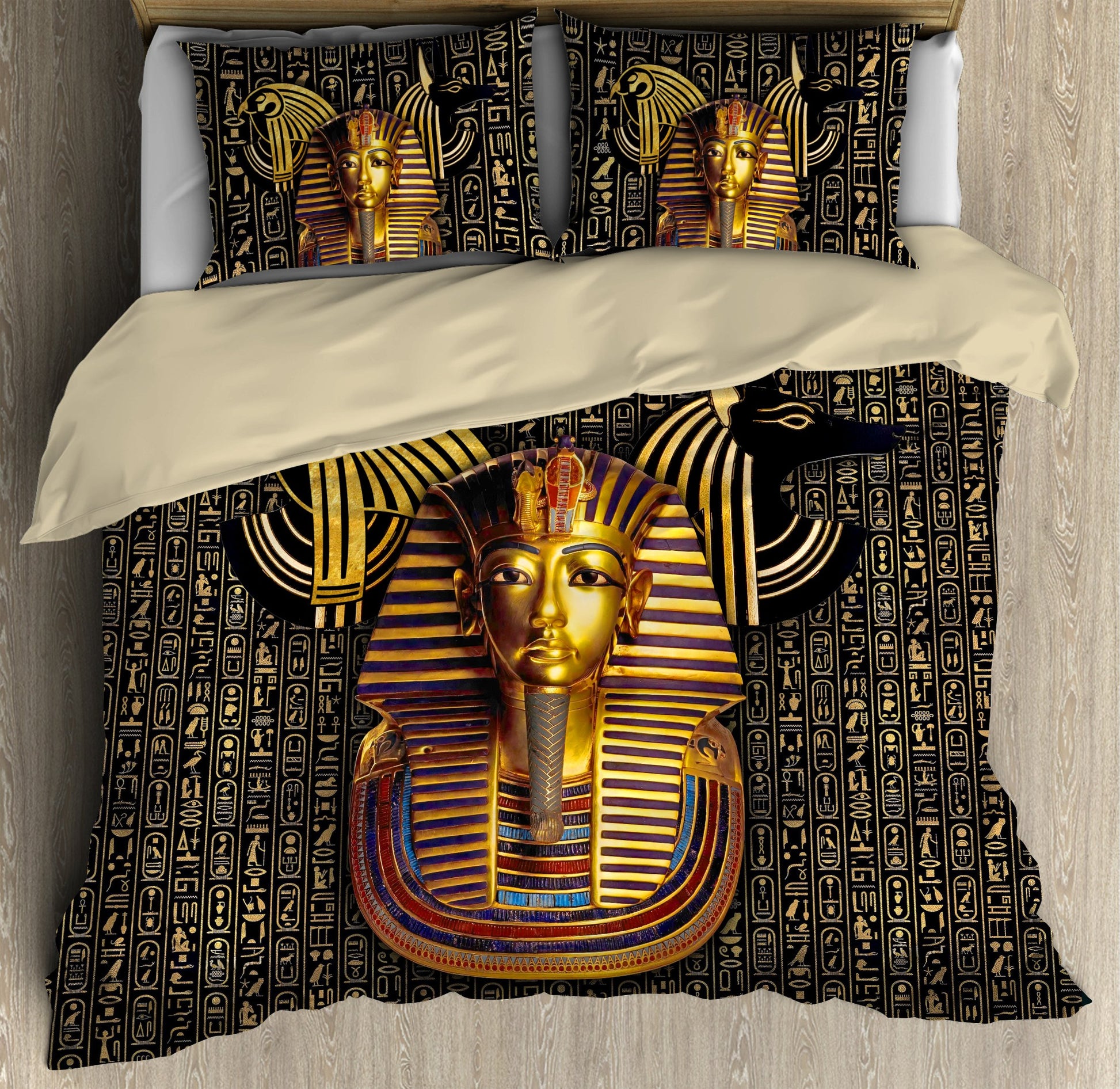 Pharaoh Ancient Egypt Bedding Set-HP-Bedding-HP Arts-Twin-Vibe Cosy™