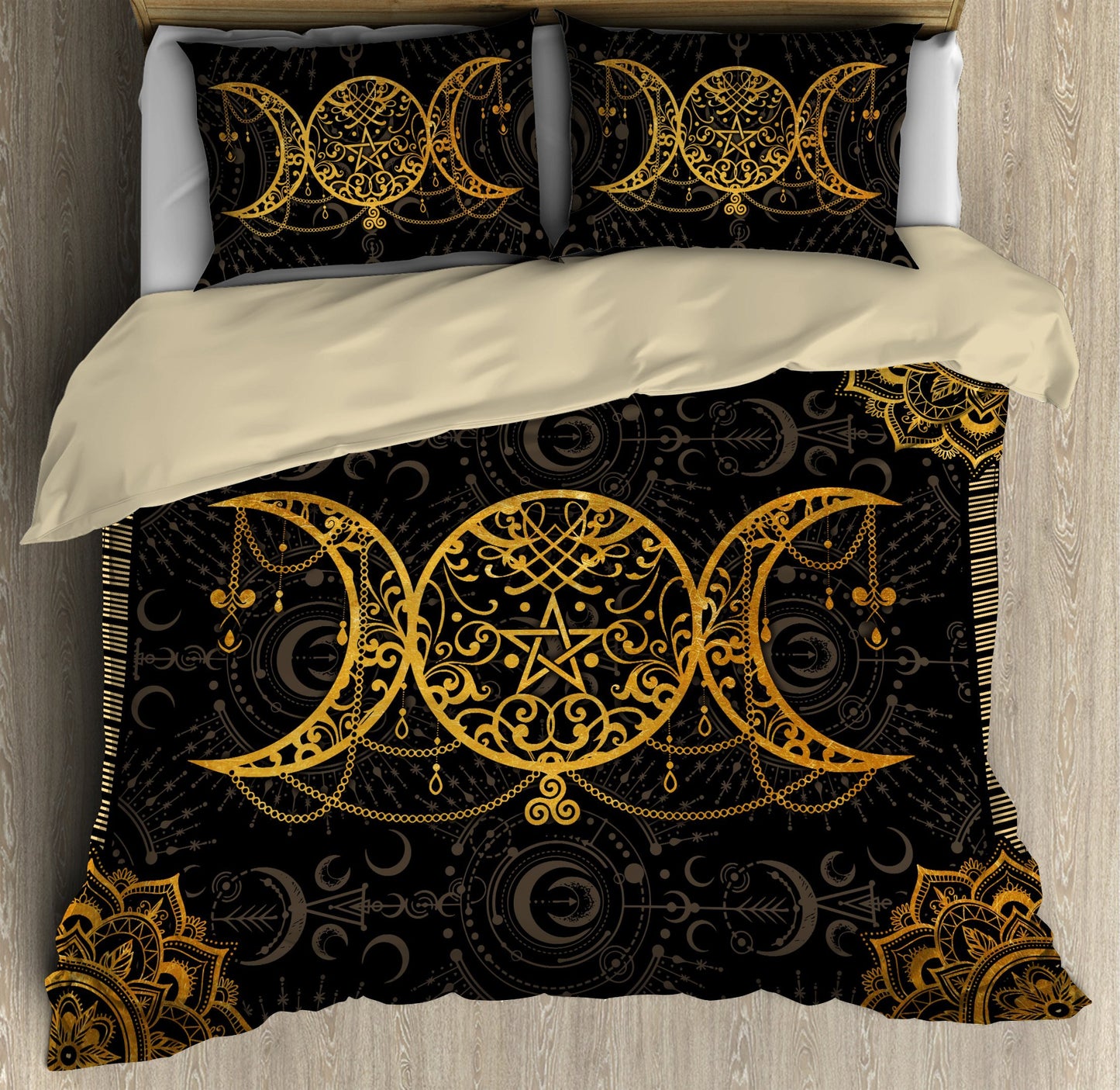 Mandala Wicca Triple Moon Bedding Set MEI09212003-MEI